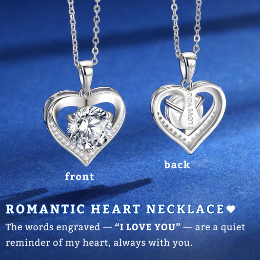 Lunella Heart Moissanite Necklace | Premium Gift Set